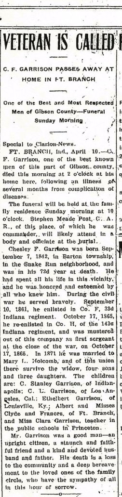 Princeton (Indiana) Clarion-News, 04/10/1914