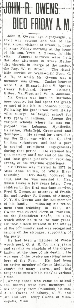 Franklin, Indiana Democrat, 06/07/1929