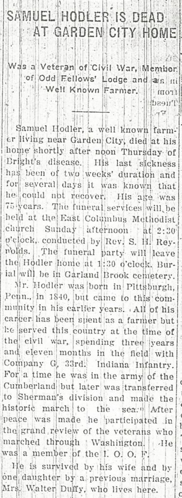 Columbus, Indiana Evening Republican, 04/23/1915