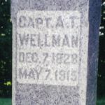 Andrew T. Wellman's gravestone
