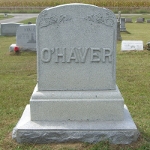 Charles T. O'Haver's gravestone (rear)