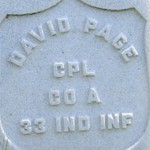 David Page's gravestone