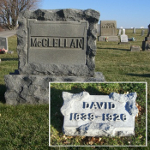 David McClellan's gravestone