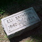 Eli B. Johnson's gravestone
