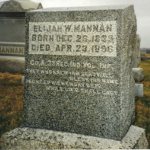 Elijah W. Mannan's gravestone