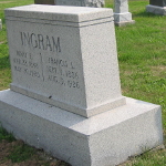 Francis Lee Ingram's gravestone