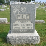 George Pile's gravestone