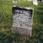 Isaac Allen's gravestone