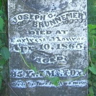 Joseph C. Brunnemer's gravestone