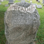 James Heath's gravestone