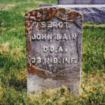 John Bain's gravestone