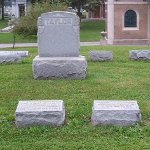 John W. Taylor's gravestone