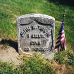 John W. Taylor's gravestone