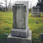 John P. Holmes' gravestone