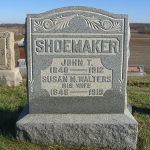 John T. Shoemaker's gravestone