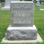 Joel W. Blankenship's gravestone (front)