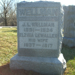 Jeremiah Wellman's gravestone