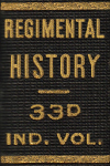 book spine label - Regimental History 33d Ind. Div.
