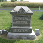 Samuel Goodnight Dunham's gravestone