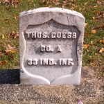 Thomas Guess' gravestone