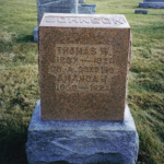 Thomas W. Johnson's gravestone
