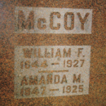William F. McCoy's gravestone