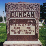 William G. Duncan's gravestone