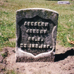 Absalom Jordan's gravestone