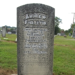 Andrew W. Fullerton's gravestone (front)