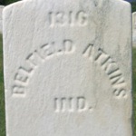 Blufield L. Adkins' gravestone