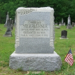 Christian Yegerlehner's gravestone