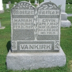 Ervin Vankirk's gravestone