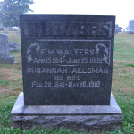 Francis Marion Walters' gravestone