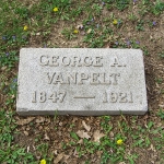 George A. Van Pelt's gravestone