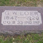 George W. Loer's gravestone