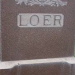 George W. Loer's gravestone