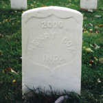 Henry Cox's gravestone
