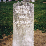 Isaac P. Holmes' gravestone