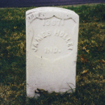 James Holley's gravestone