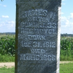 James H. Welton's gravestone (front)