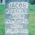 Jacob Keasling's gravestone