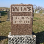 John M. Wallace's gravestone