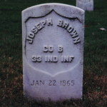 Joseph Brown's gravestone