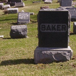 Jacob R. Baker's gravestone