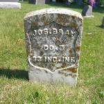 Joseph Bray's gravestone (front)