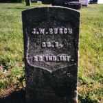 Jesse W. Burch's gravestone