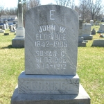 John W. Eldridge's gravestone