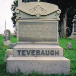 John W. Teverbaugh's gravestone