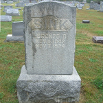 Lorenzo D. Sink's gravestone