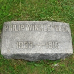 Philip Winklepleck's gravestone
